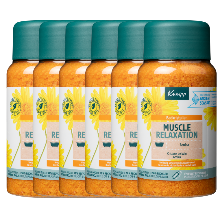 6x Kneipp Badkristal arnica active (600 gr)
