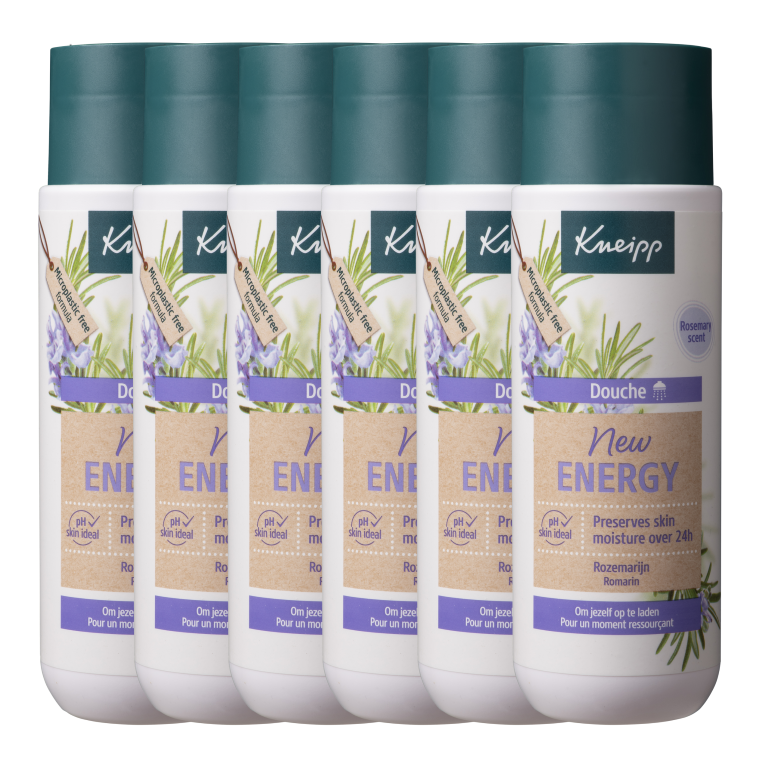 6x Kneipp New energy douche (200 ml)