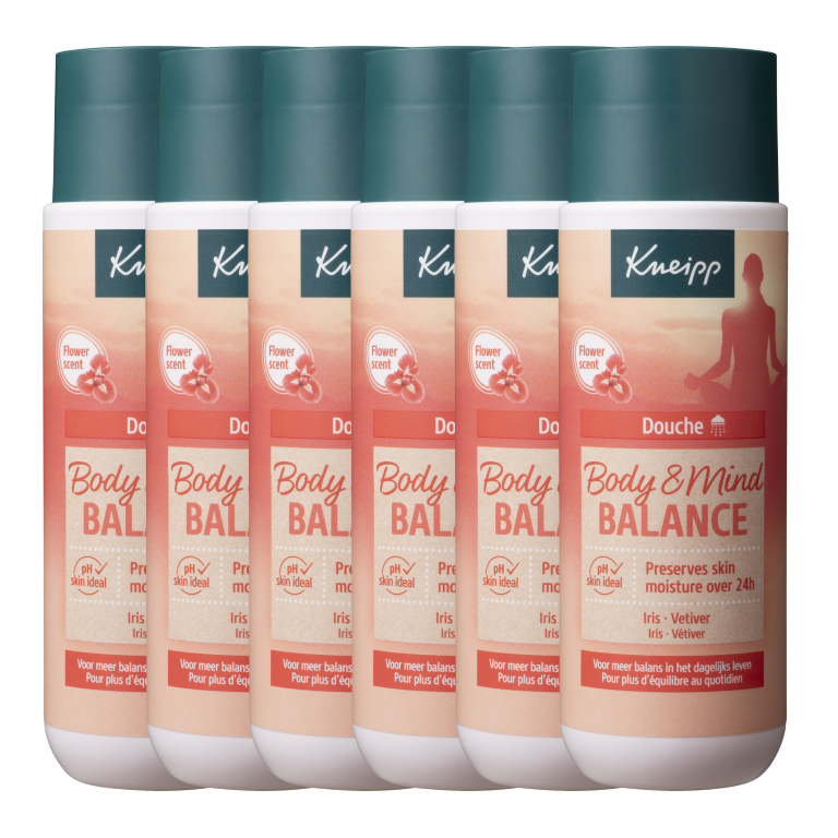 6x Kneipp Body & mind balance douche (200 ml)