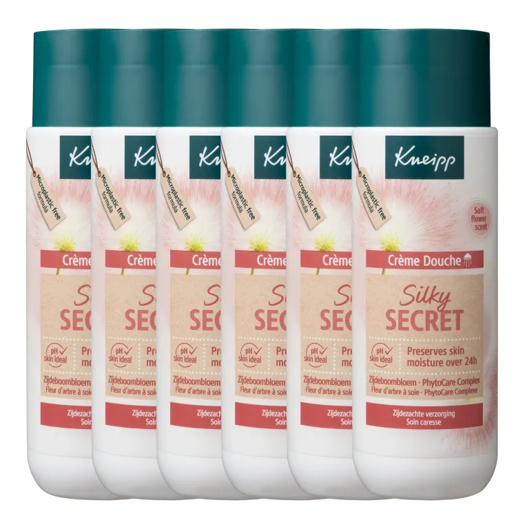 6x Kneipp Silky secret douche creme (200 ml)