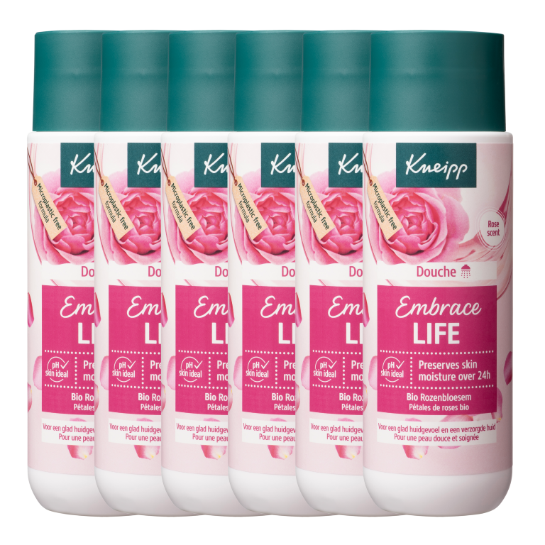 6x Kneipp Crème Douchegel Embrace Life (200 ml)