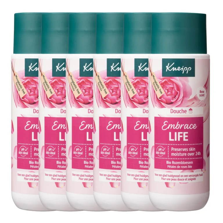 6x Kneipp Crème Douchegel Embrace Life (200 ml)