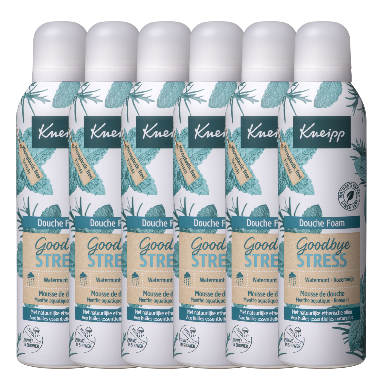 6x Kneipp Douchefoam goodbye stress (200 ml)