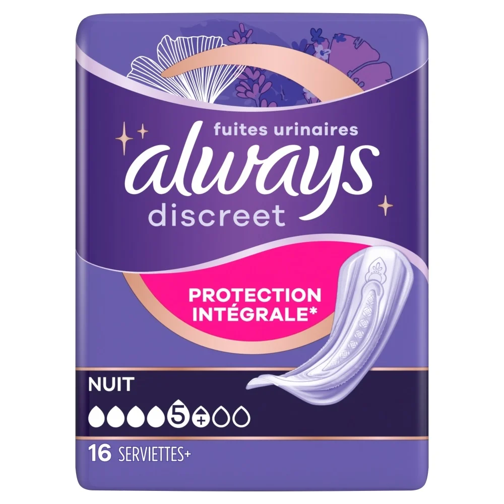 Always Discreet Protection Nacht (16 stuks)