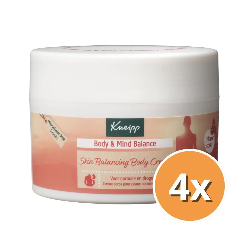 4x Kneipp Body & mind balance bodycream (200 ml)