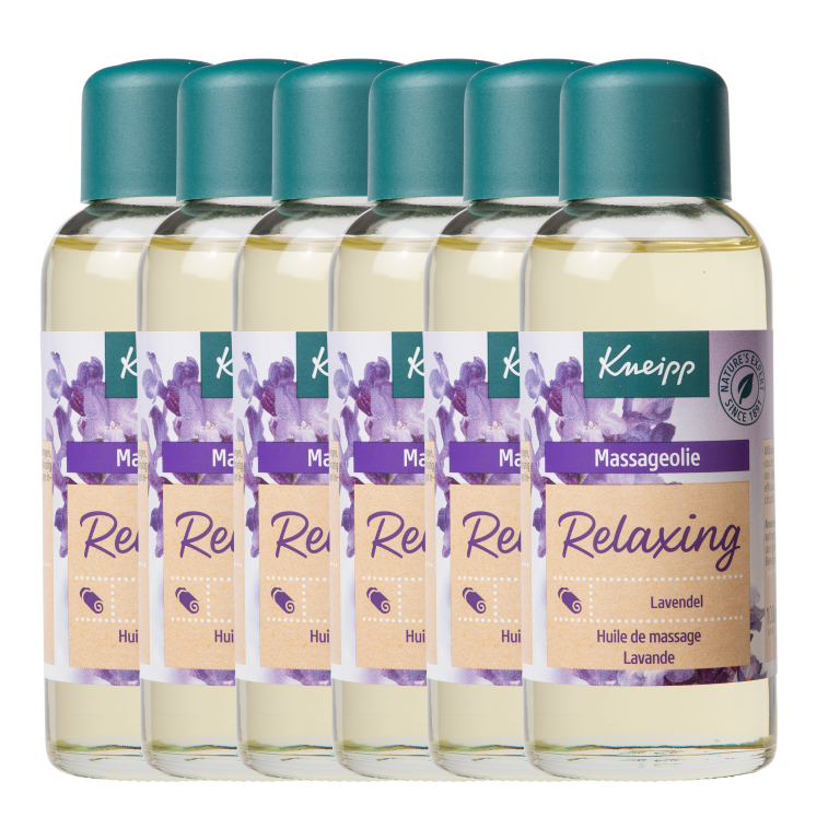 6x Kneipp Massageolie relaxing (100 ml)