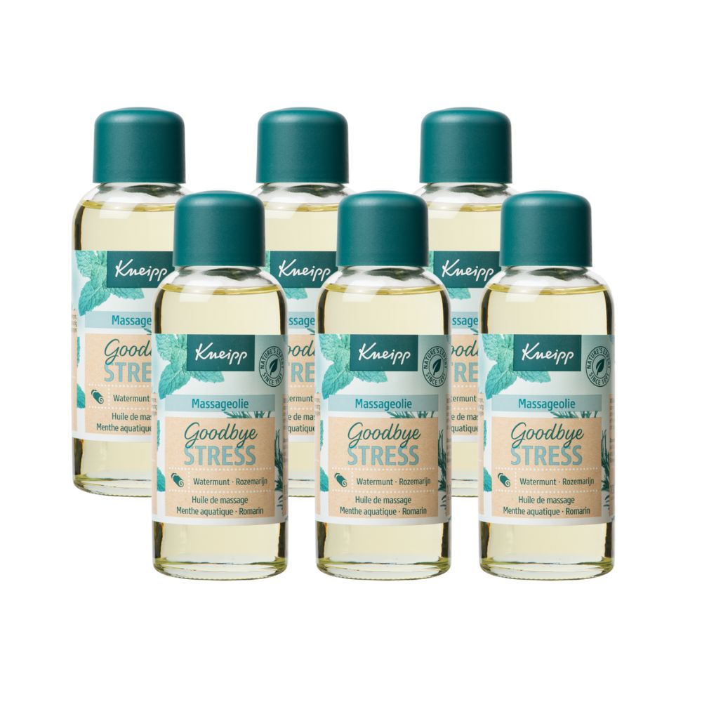 6x Kneipp Massageolie goodbye stress (100 ml)