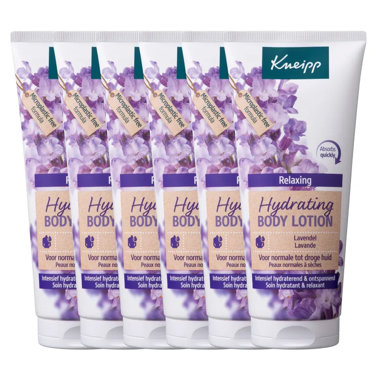 6x Kneipp Bodylotion relaxing hydrating (200 ml)