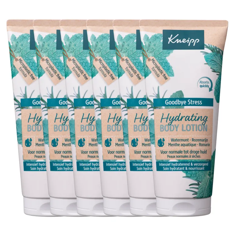 6x Kneipp Bodylotion goodbye stress (200 ml)