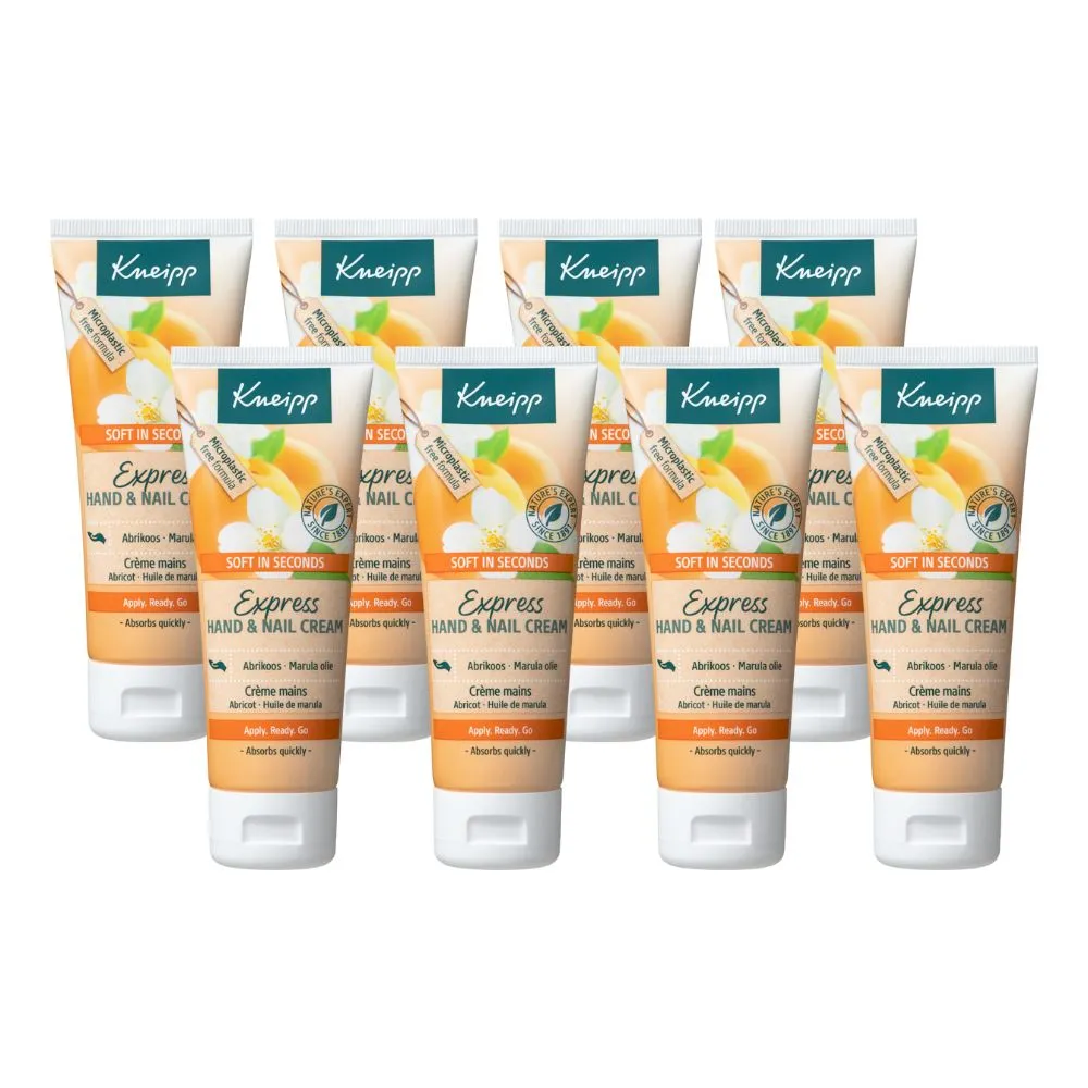8x Kneipp Hand & nagelcreme soft in seconds express (75 ml)