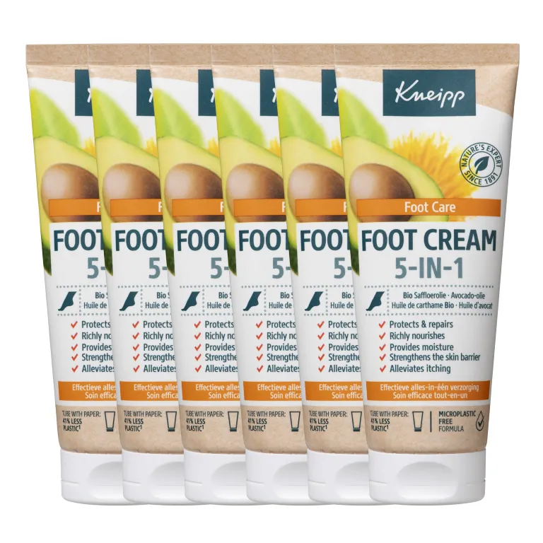 6x Kneipp Voetcreme 5-in-1 (75 ml)