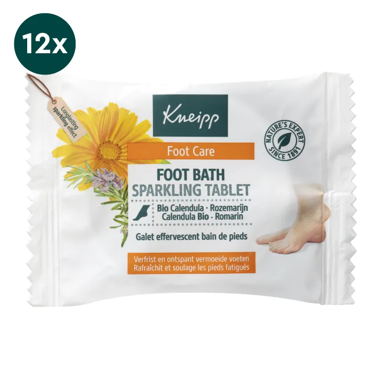 12x Kneipp Voetbadbruistablet single use (80 gr)