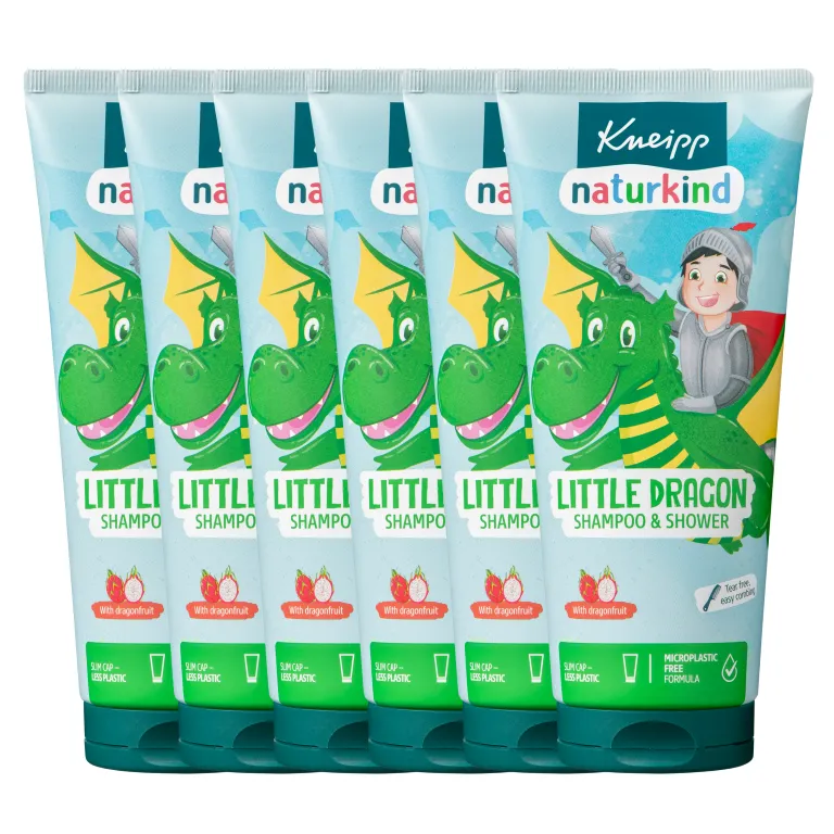 6x Kneipp Kids shampoo/douche drakenkracht (200 ml)