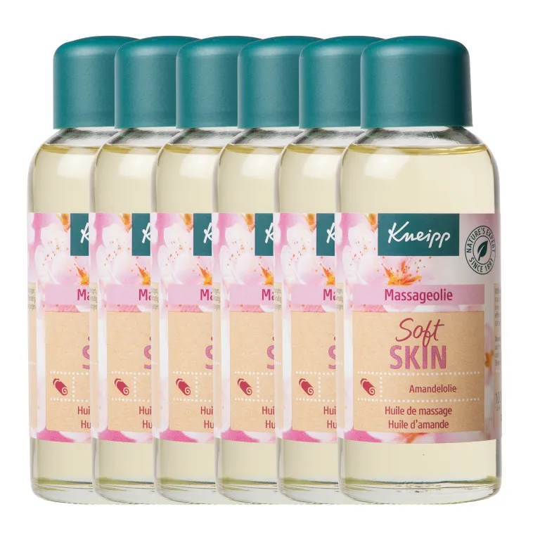 6x Kneipp Massageolie soft skin amandelbloesem (100 ml)