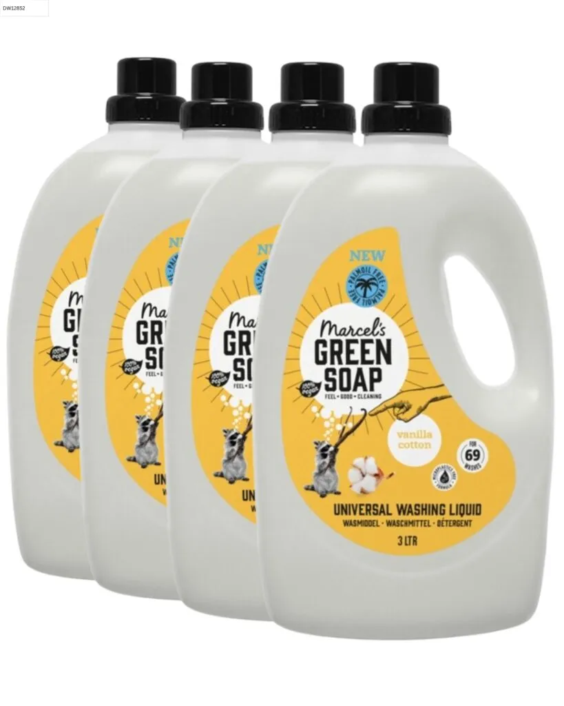 4x Marcel's Green Soap Wasmiddel Universeel Vanille & Katoen (3000 ml)