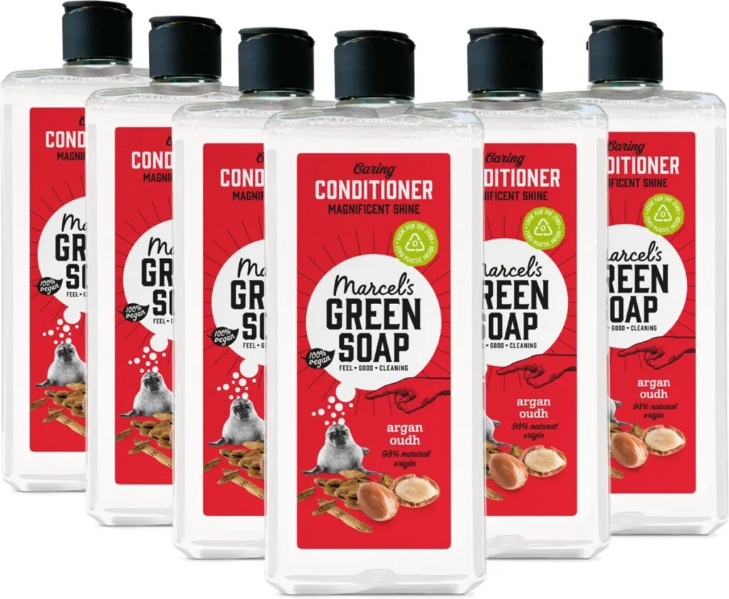6x Marcel's Green Soap Conditioner Caring argan & Oudh (300 ml)