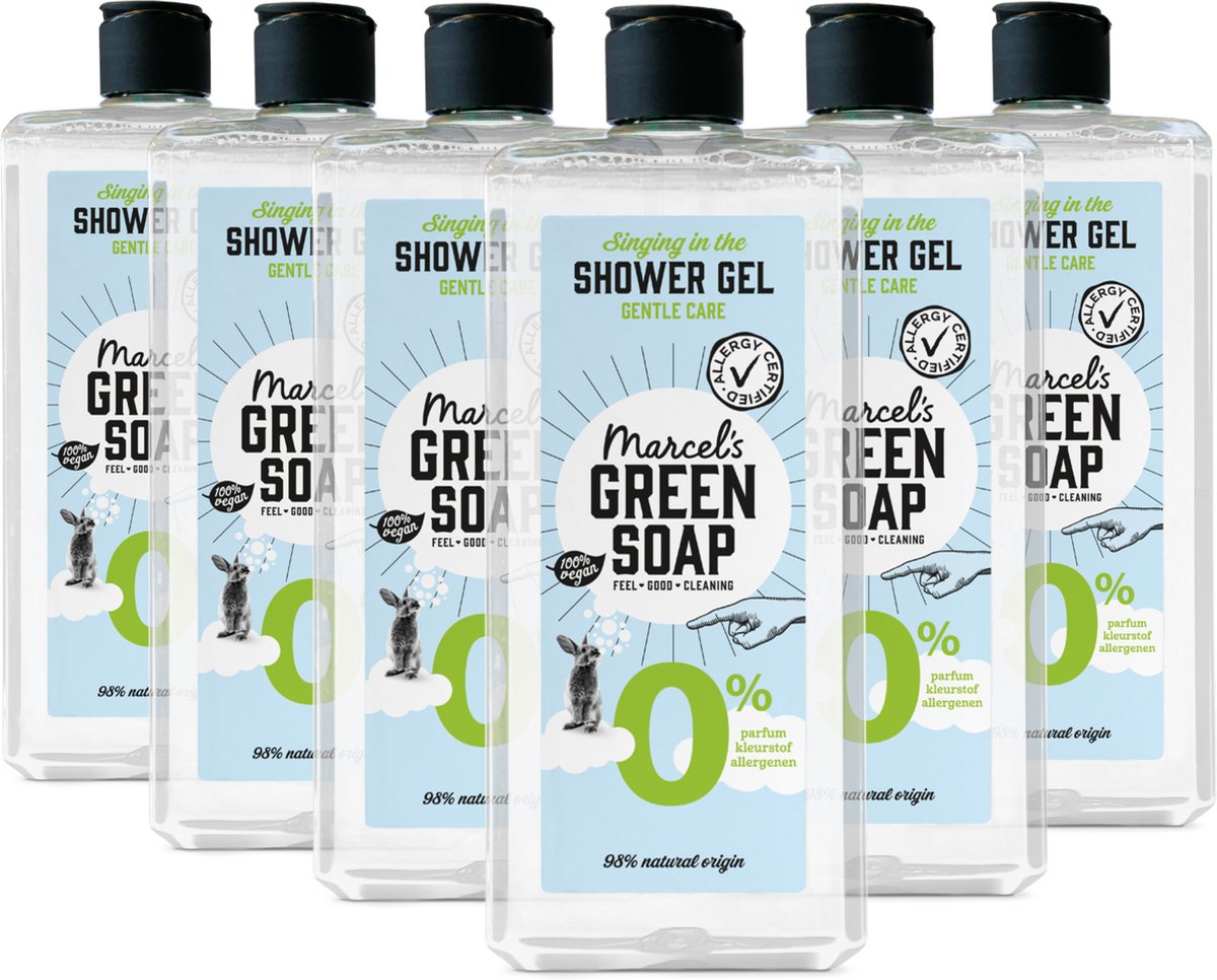 6x Marcel's Green Soap Showergel 0% (300 ml)