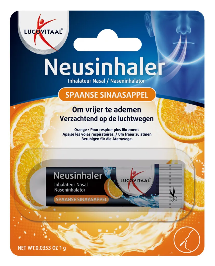 Lucovitaal Neusinhaler Vrijer Ademen Spaanse Sinaasappel (1 gr)
