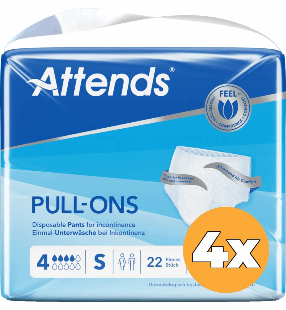 4x Attends Pull Ons Small 4 (22 stuks)