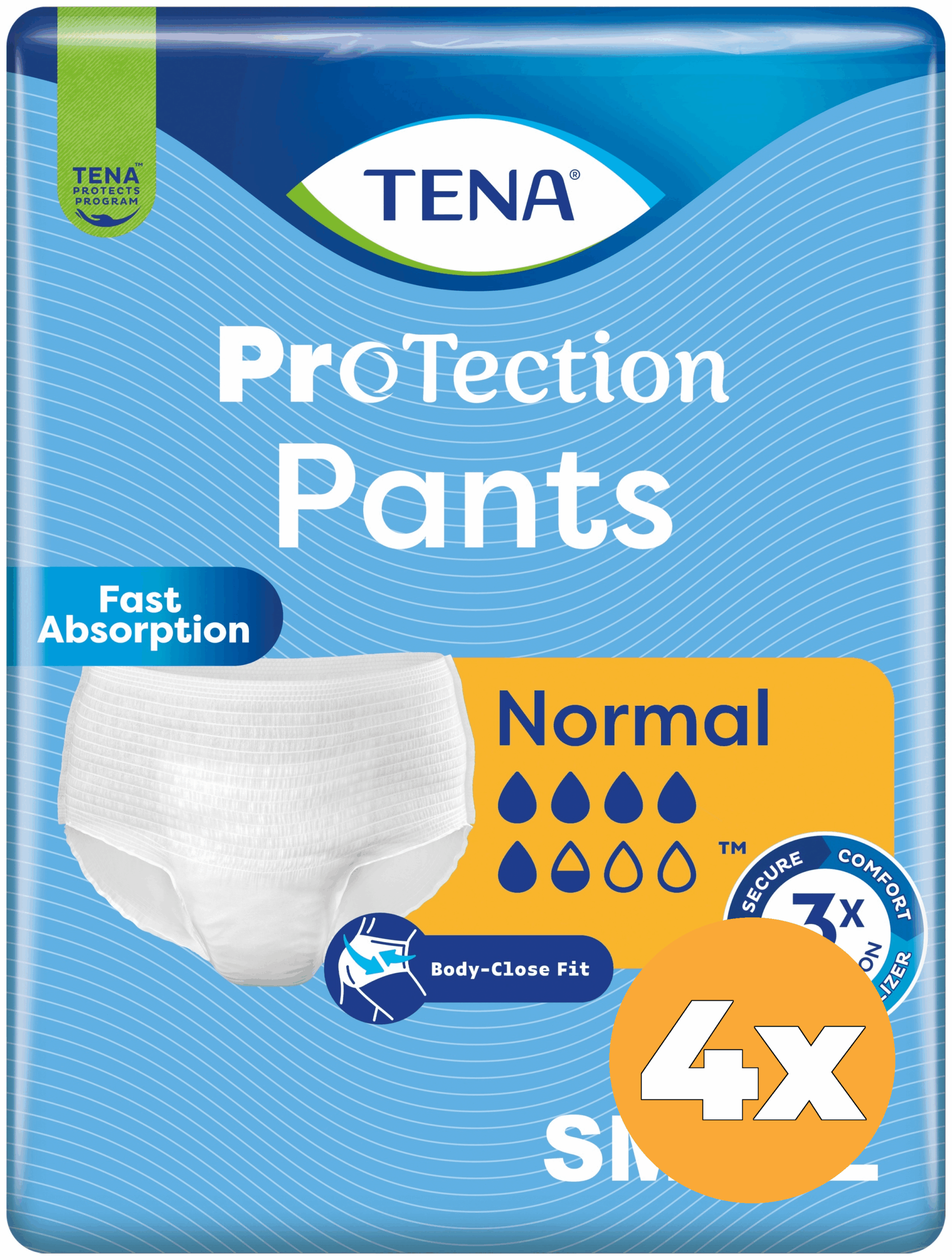 4x Tena Pants Normal ProTection S (15 stuks)