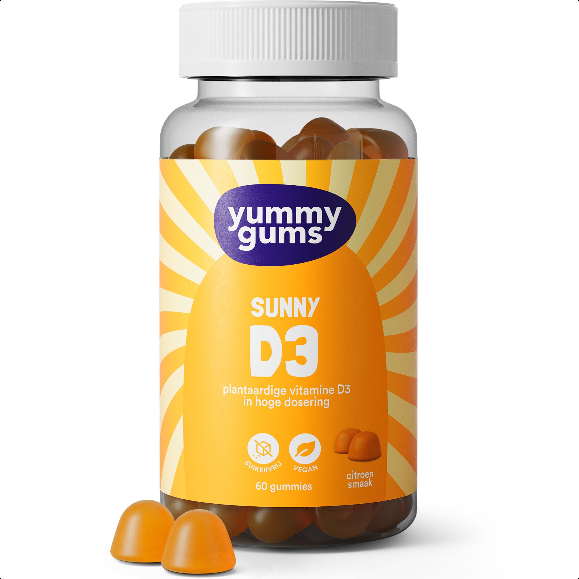 Yummygums Sunny D3 (60 stuks)