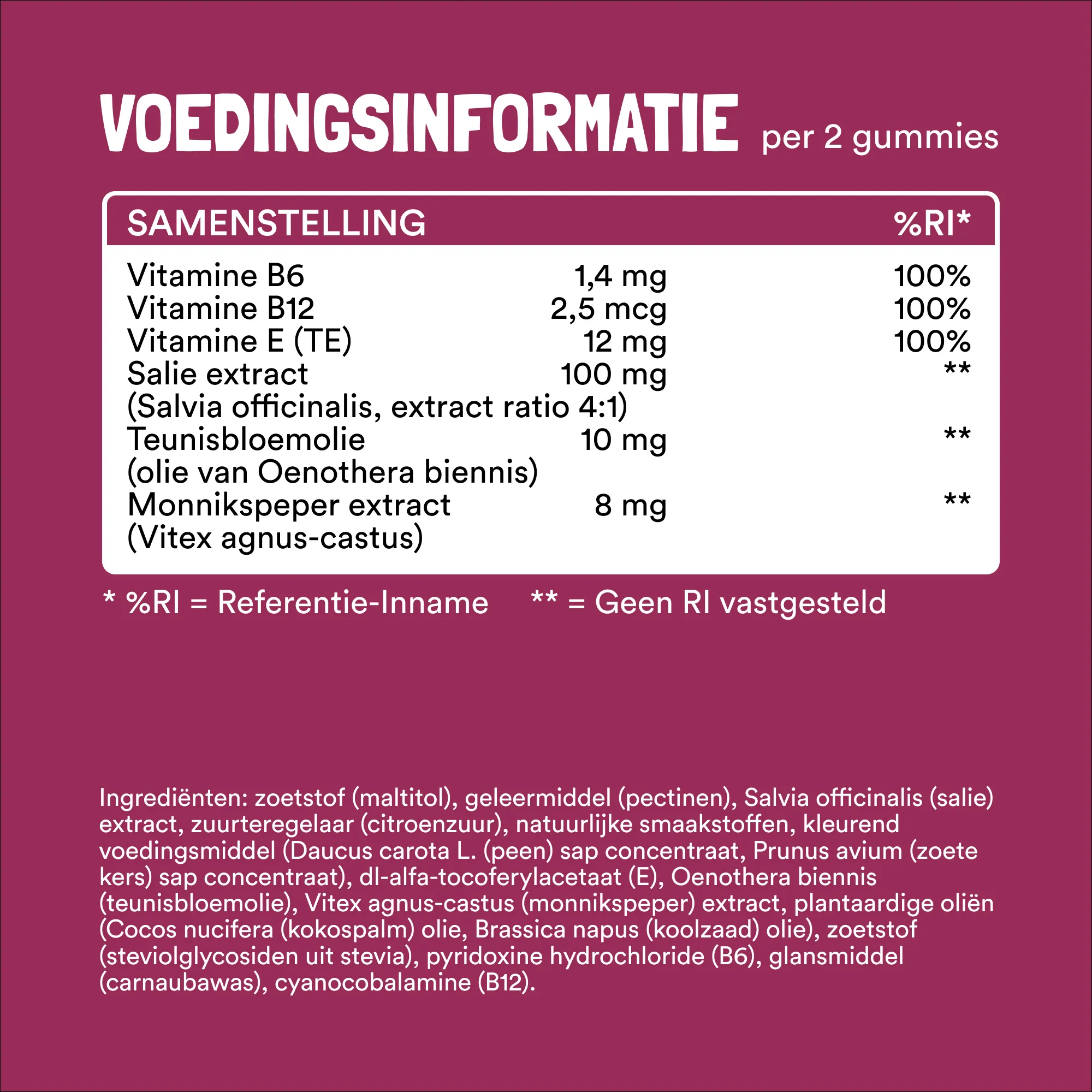 Yummygums Hormone Support (60 stuks)