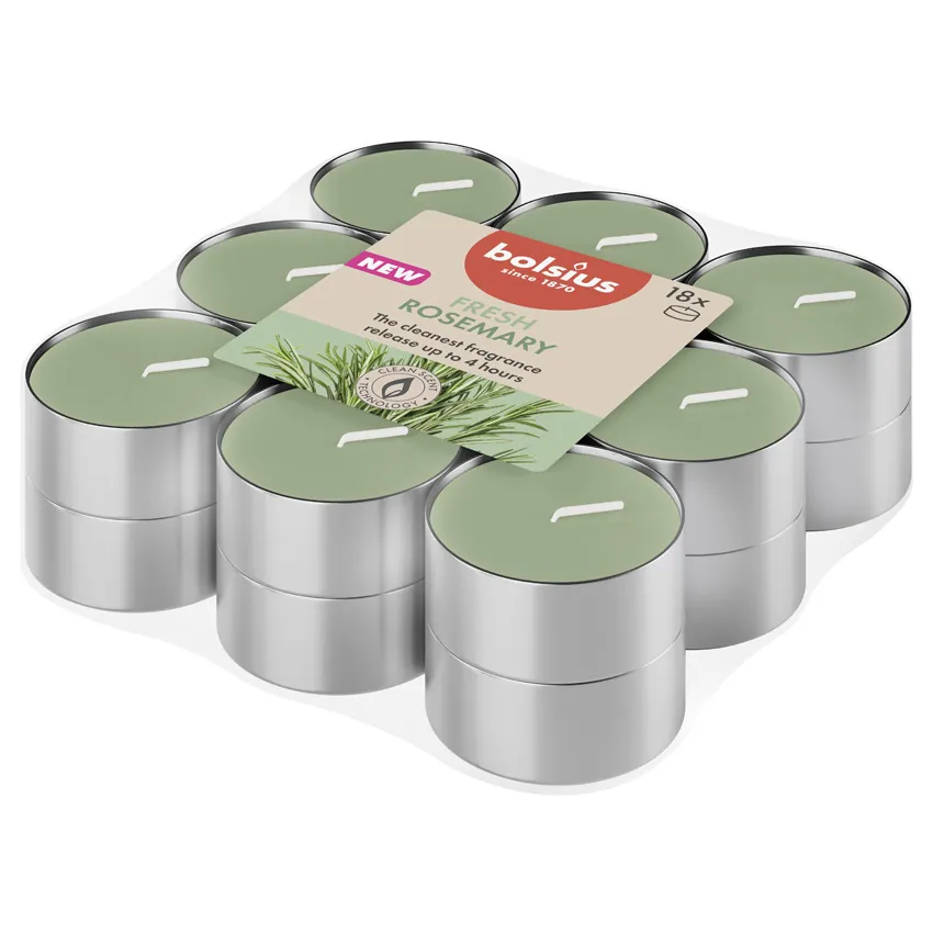 Bolsius Geurtheelichten 4u True Scents Rosemary (18 stuks)