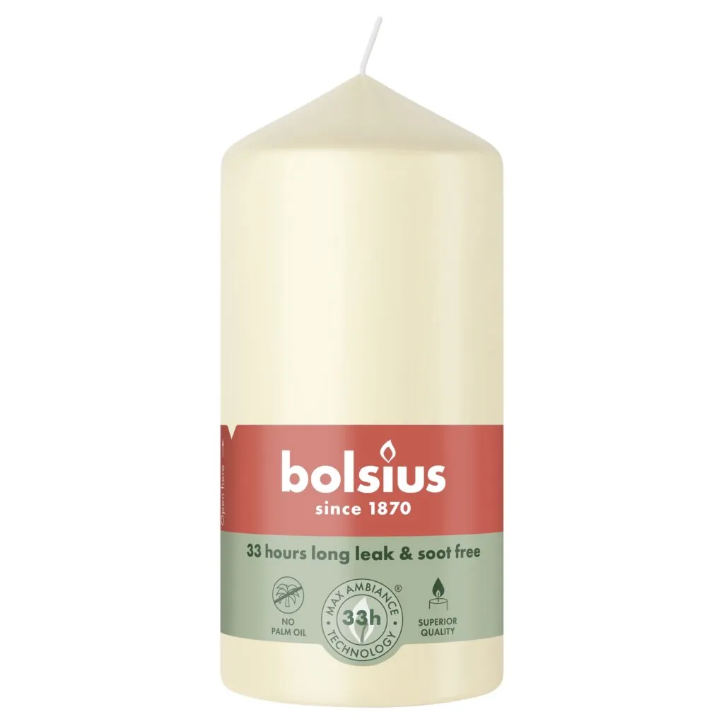 Bolsius Stompkaars 120/58 Soft Pearl (1 stuk)