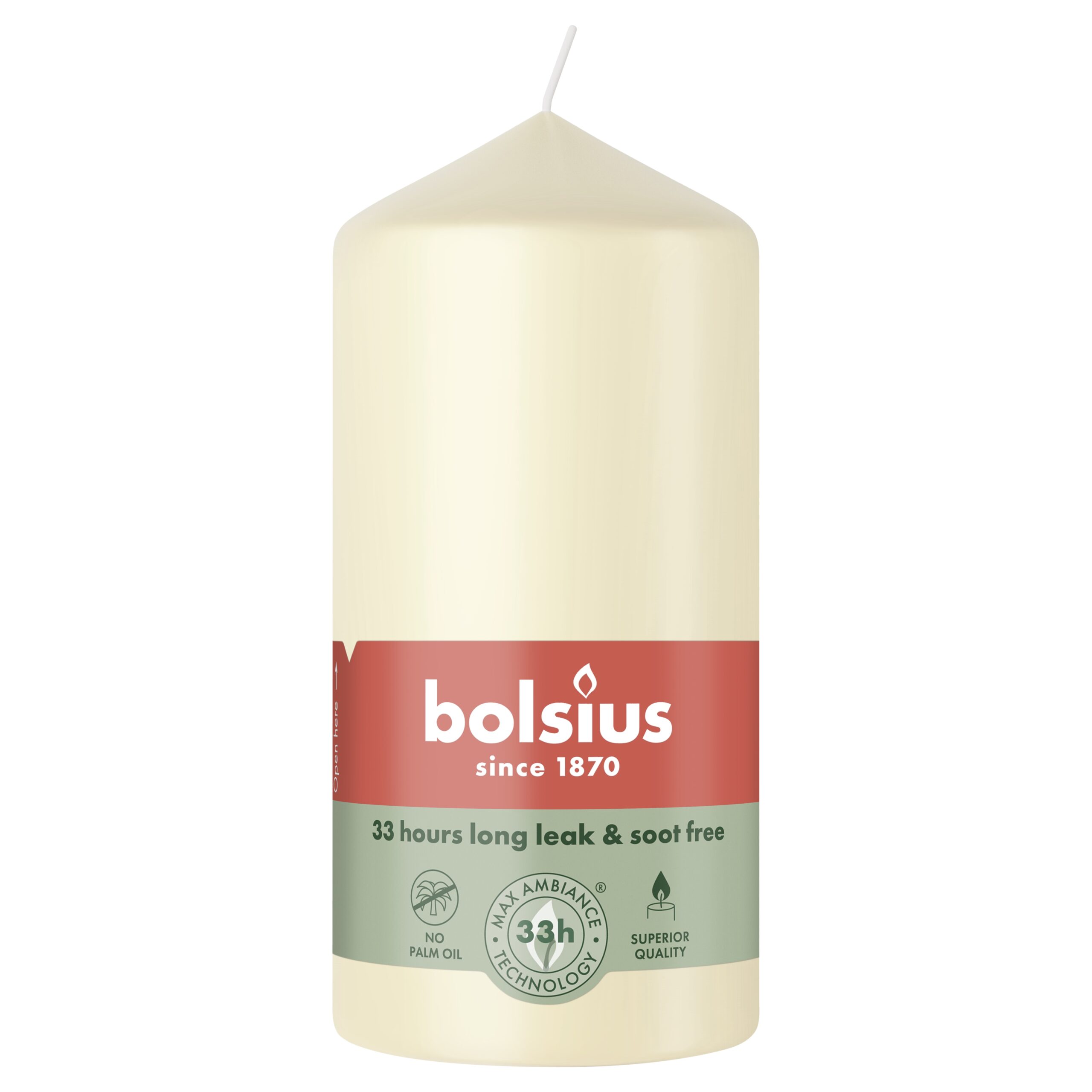 Bolsius Stompkaars 120/58 Soft Pearl (1 stuk)