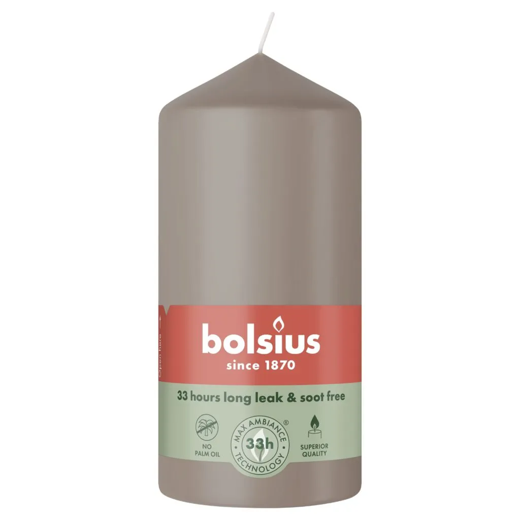 Bolsius Stompkaars 120/58 Light Taupe (1 stuk)