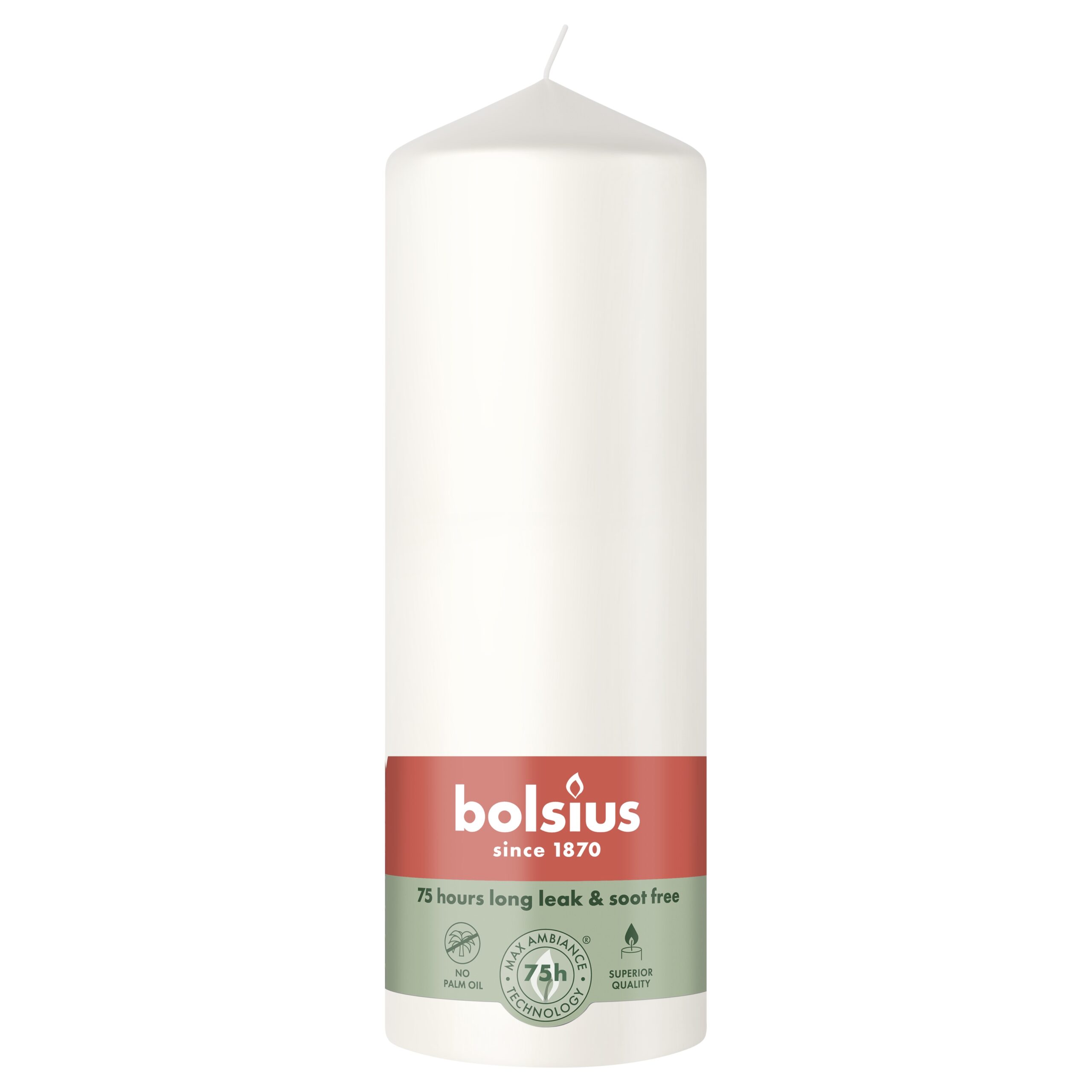 Bolsius Stompkaars 200/68 Cloudy White (1 stuk)