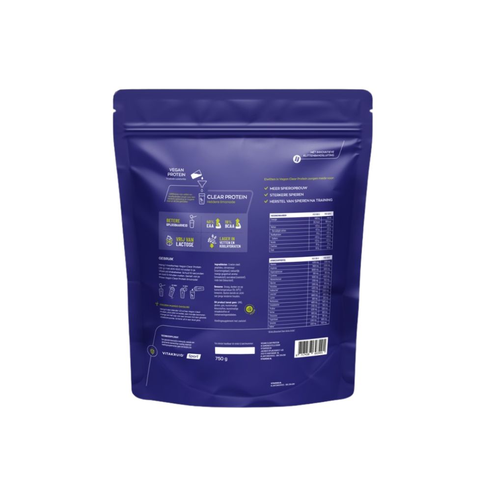 Vitakruid Vegan Clear Protein (750 gr)