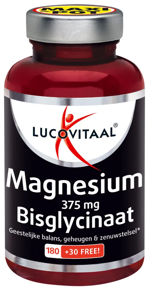 Lucovitaal Magnesium 375mg Bisglycinaat (210 tabletten)