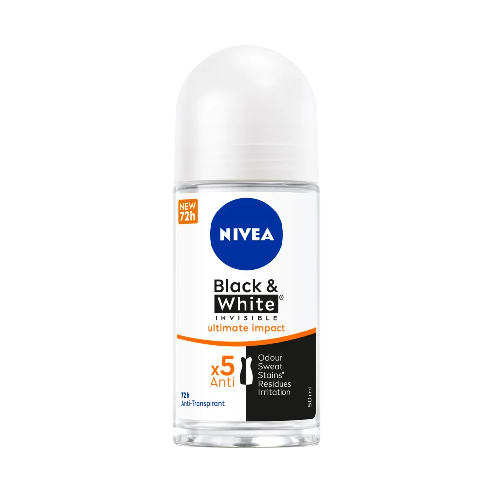 Nivea Black & White Invisible Ultimate Impact Deoroller (50 ml)