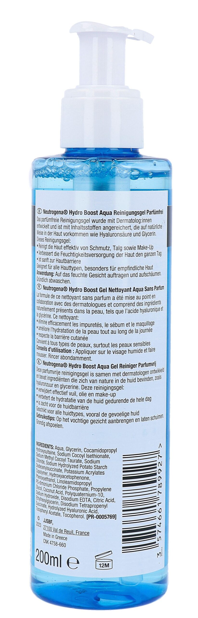 Neutrogena Hydro Boost Aqua Reinigingsgel Parfumvrij (200 ml)