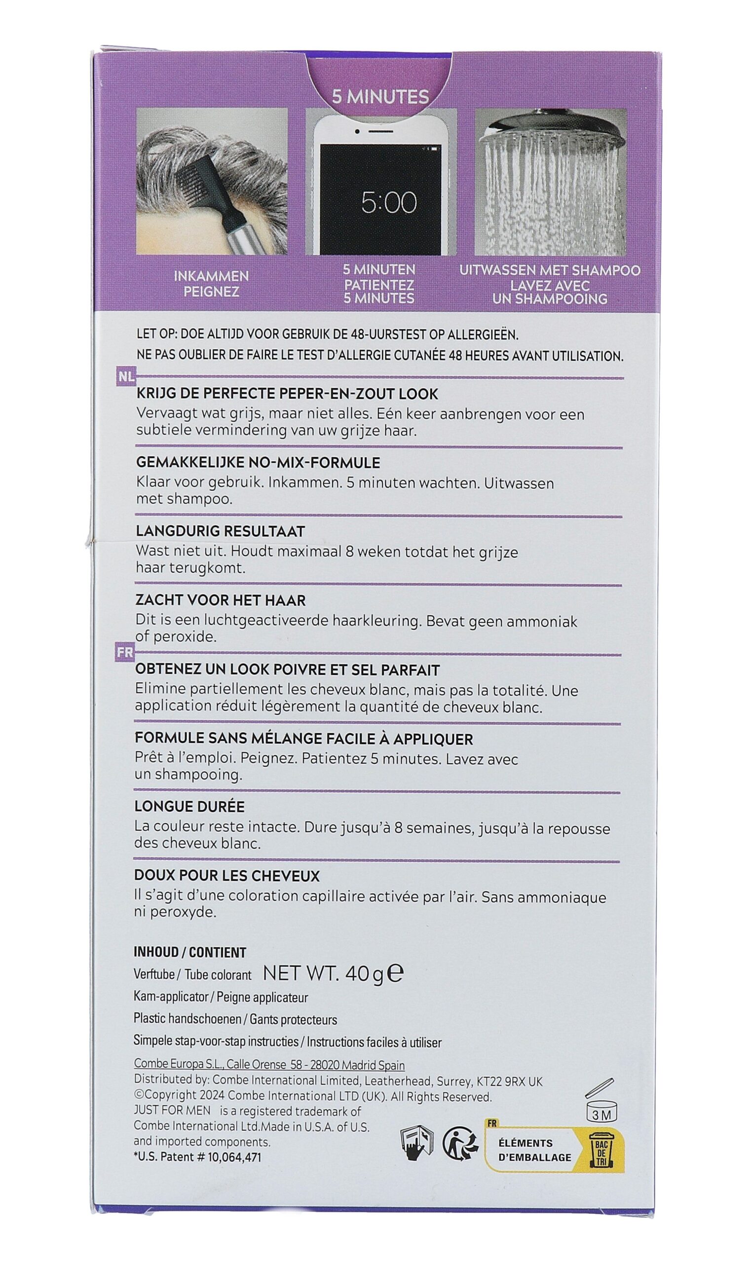 Just For Men Touch of Grey T-35 Middenbruin (1 stuk)