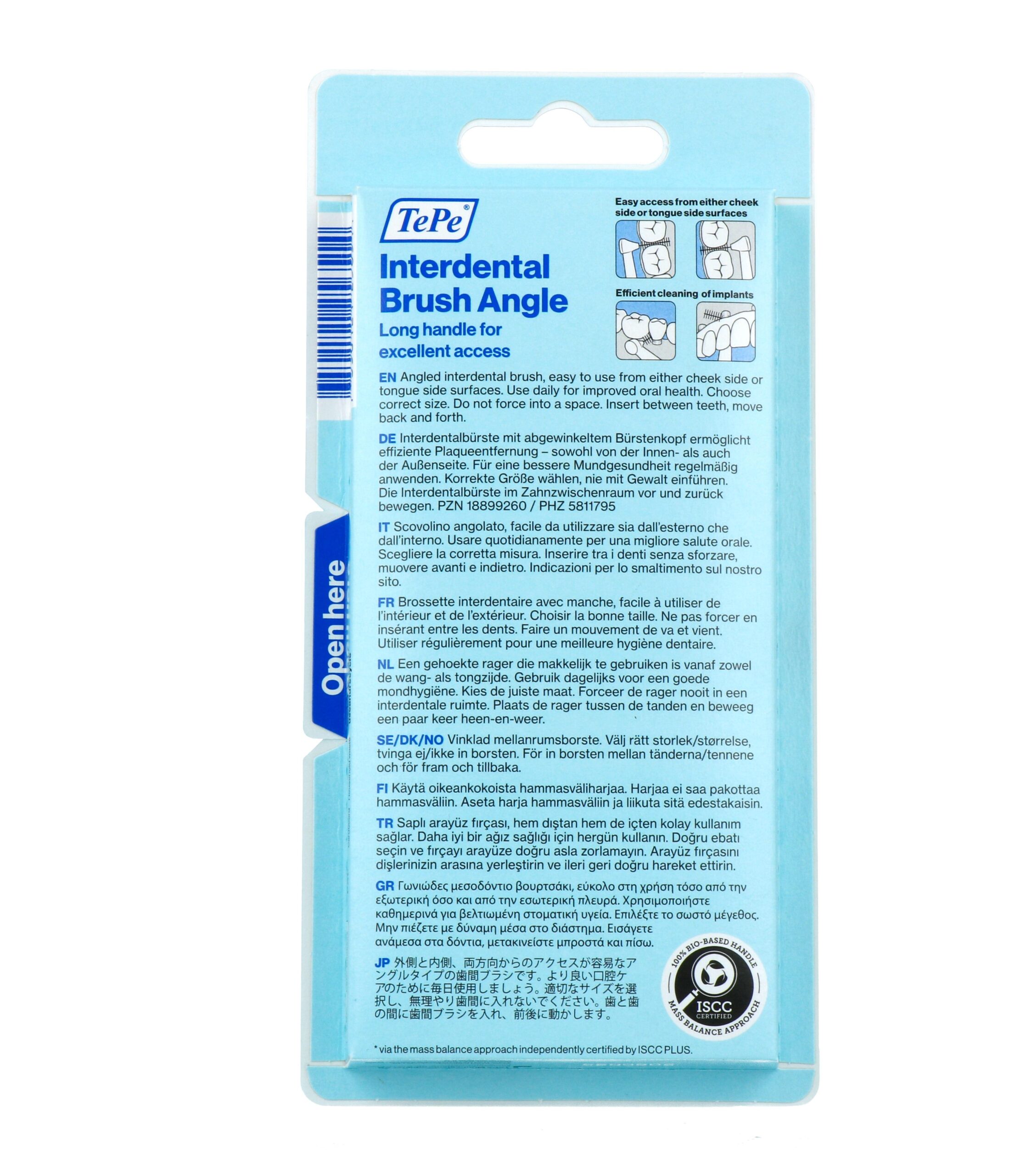 TePe Interdentale Rager Angle Geel ISO Size 4 (6 stuks)