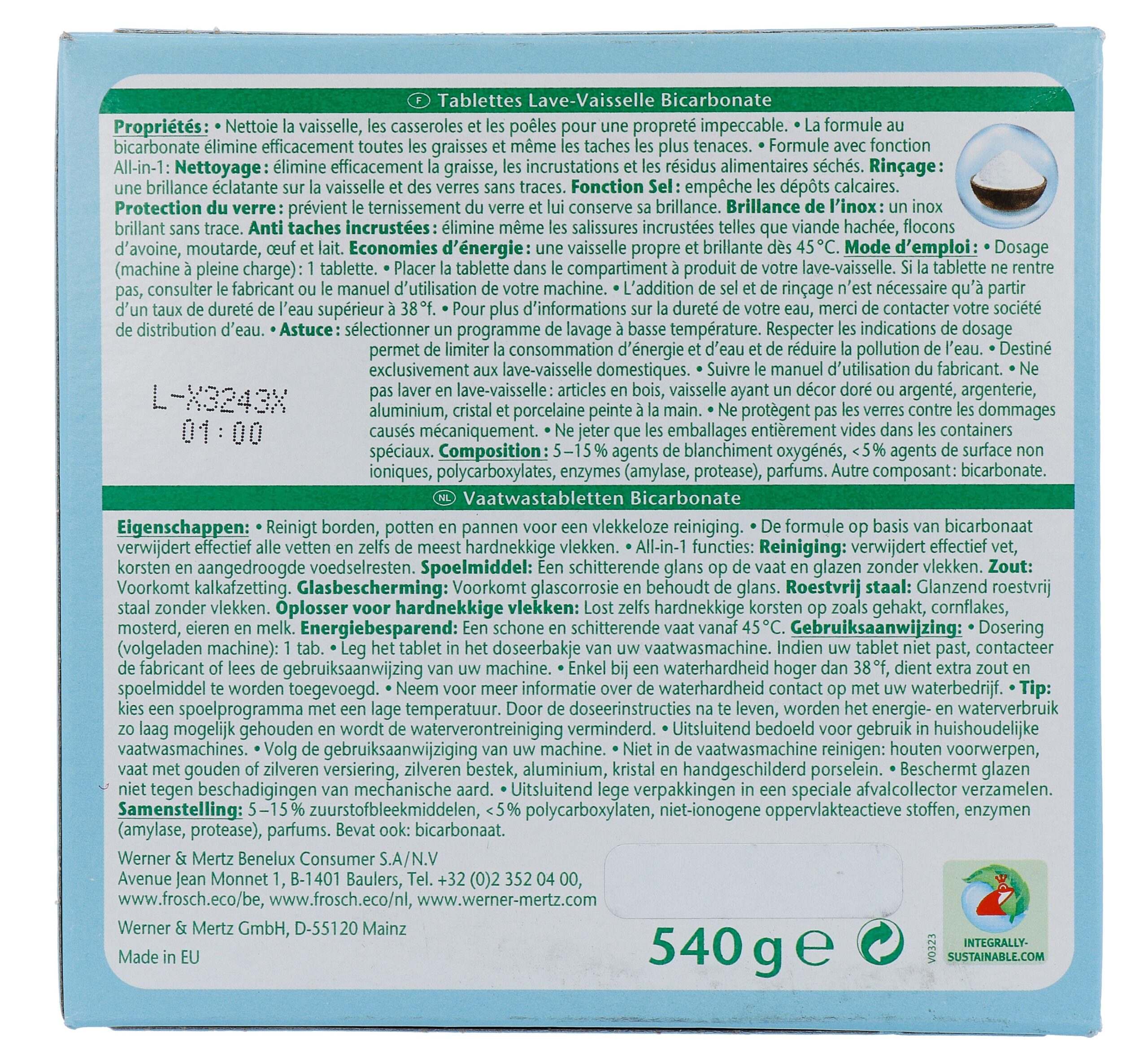 Frosch Vaatwastabletten All In 1 (30 stuks)