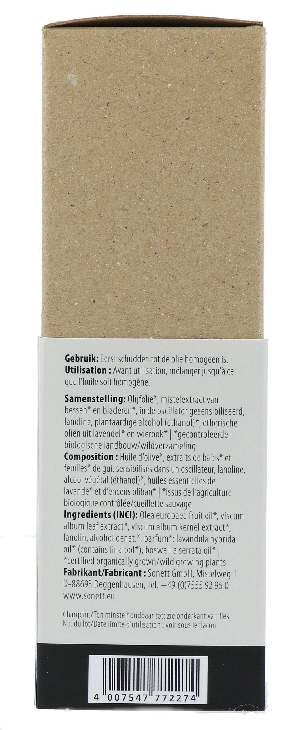 Sonett Mistelform Lichaams- en Massageolie Lavendel & Wierook (145 ml) - image 3