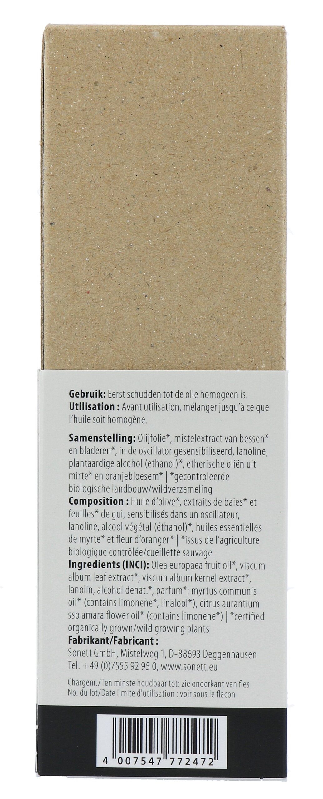 Sonett Mistelform Lichaams- en Massageolie Mirte & Oranjebloesem (145 ml) - image 3