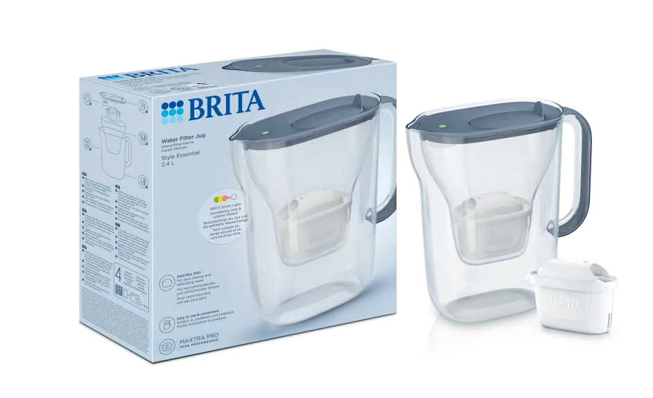 Brita Waterfilterkan Style Essential Cool Stone Blue (2400 ml)