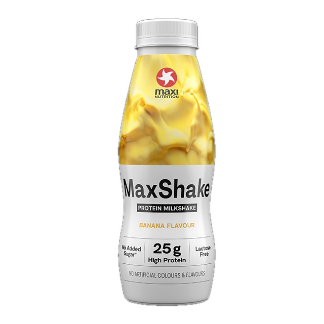 Maxi Nutrition Maxshake Protein Milkshake Banaan Lactosevrij (330 ml)