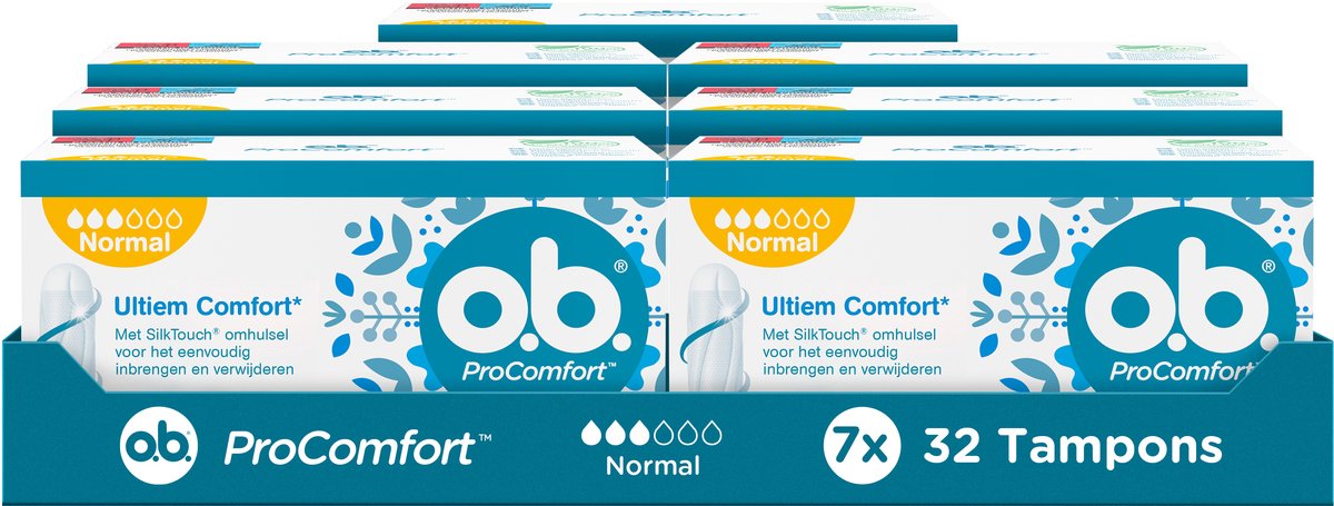 7x Ob Tampons Procomfort Normal (32 stuks)