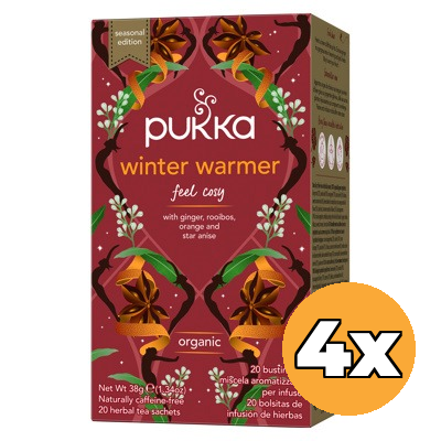 4x Pukka Thee Winter Warmer Bio (20 zakjes)