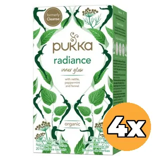 4x Pukka Radiance Bio (20 zakjes)