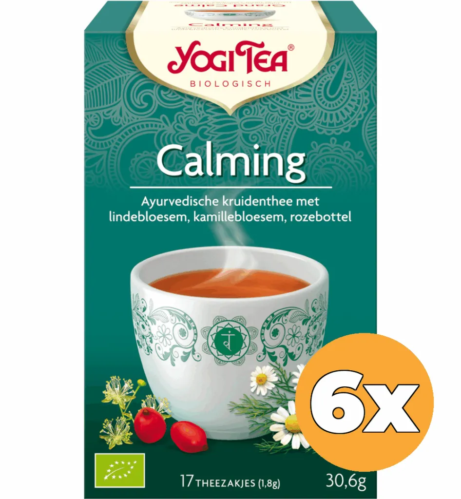6x Yogi Tea Calming bio (17 stuks)