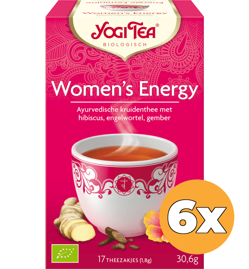 6x Yogi Tea Women's energy bio (17 stuks)