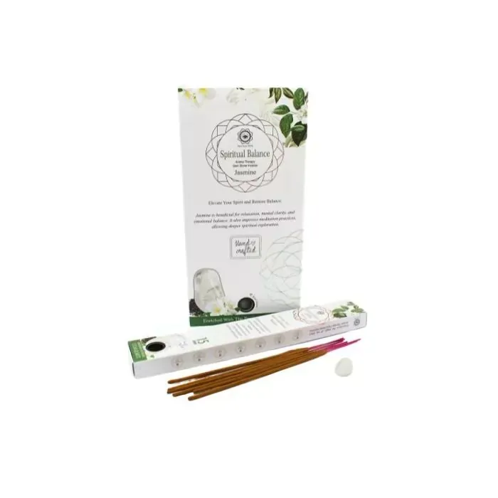 Green Tree Gemstone Incense Spiritual Balance- Clear Quartz (64 gr)