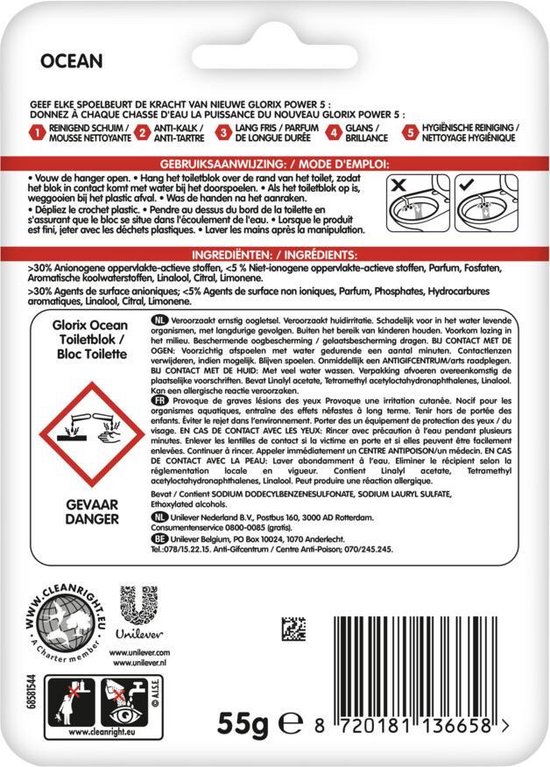 Glorix Toiletblok Ocean (1 stuk)