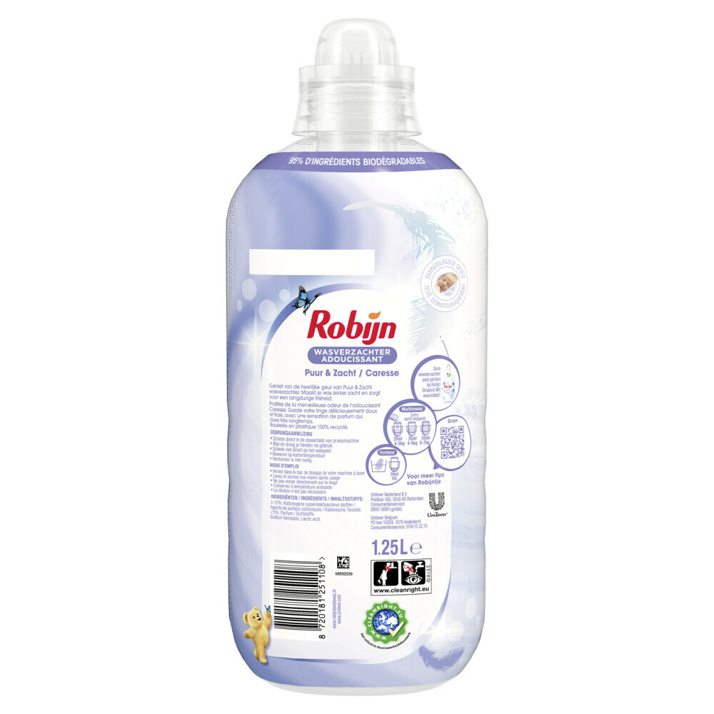 Robijn Wasverzachter Puur En Zacht Caresse (1250 ml)